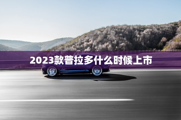 2023款普拉多什么时候上市(消息预计2023年底发布)